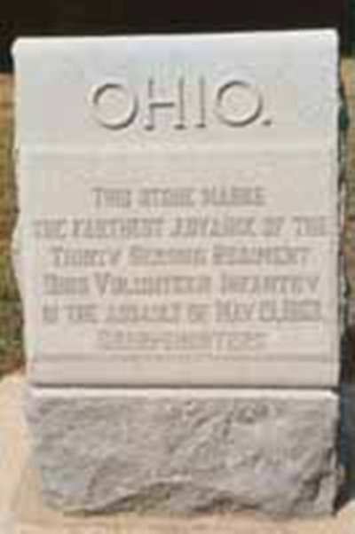 Positie-aanduiding Aanval van 32nd Ohio Infantry (Union) #1