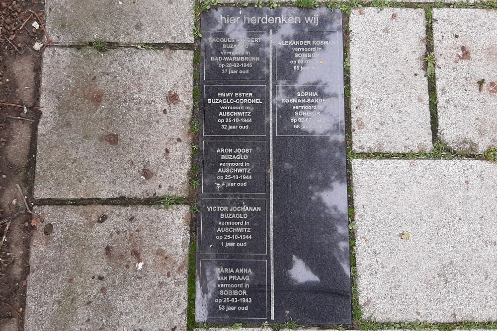 Herdenkingsstenen Van Asch van Wijckstraat 15, 20 en 22 #1