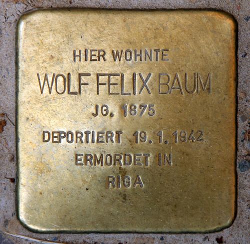 Stumbling Stones Meraner Straße 8 #2