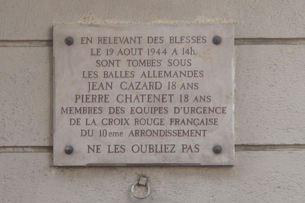 Gedenkteken Jean Cazard en Pierre Chatenet #1
