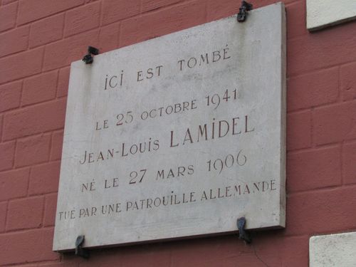 Gedenkteken Jean-Louis Lamidel Saint-Valery-sur-Somme #1