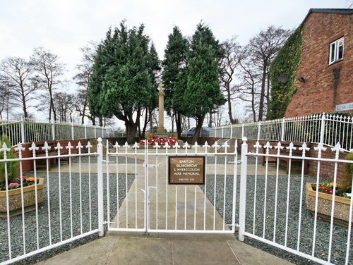 War Memorial Barton, Bilsborrow and Mysercough