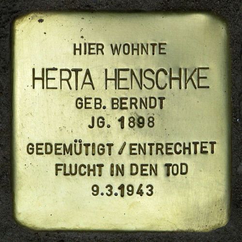 Stolpersteine Winsstrae 7 #1