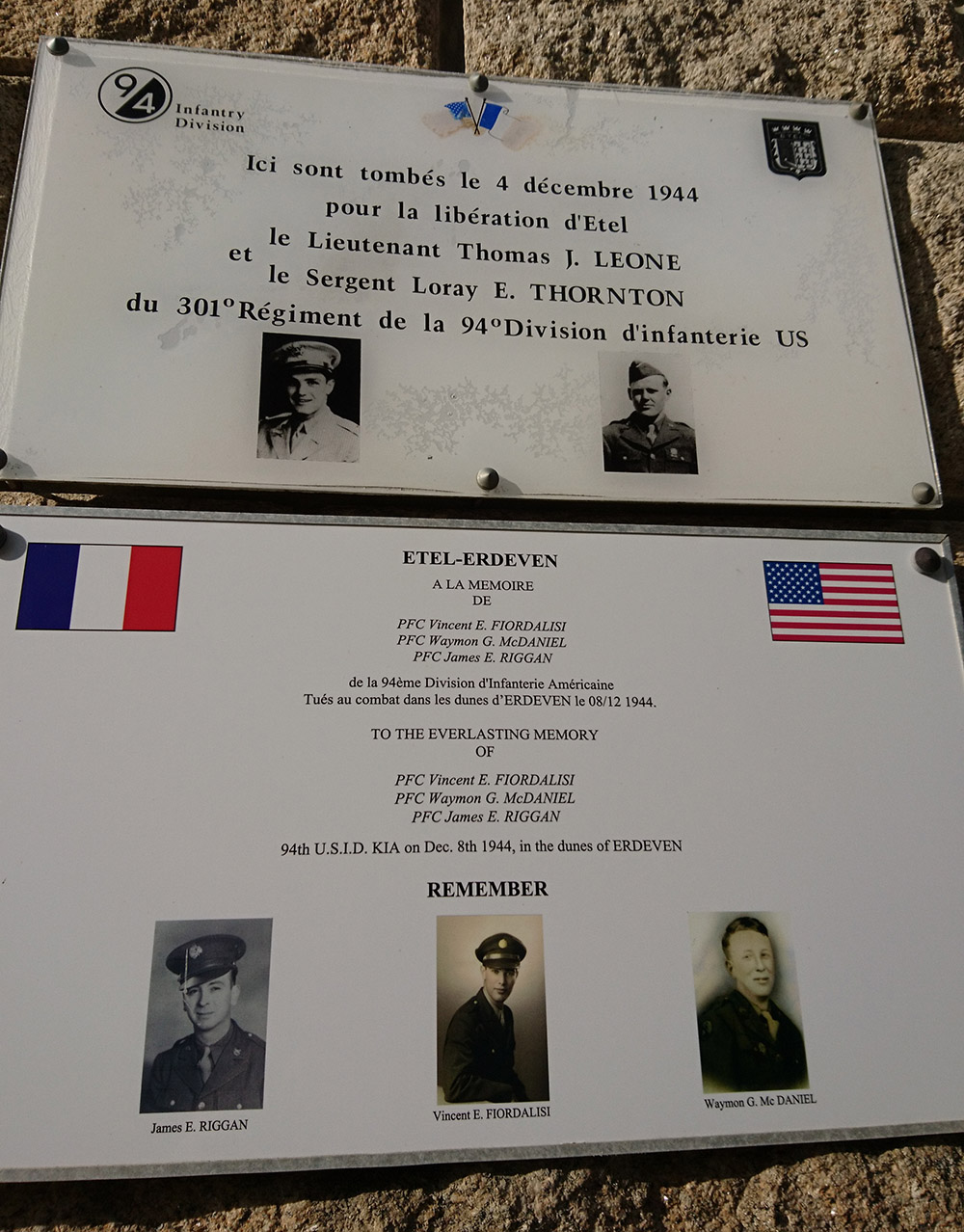 Gedenkteken Soldaten 94th Infantry Divison #1