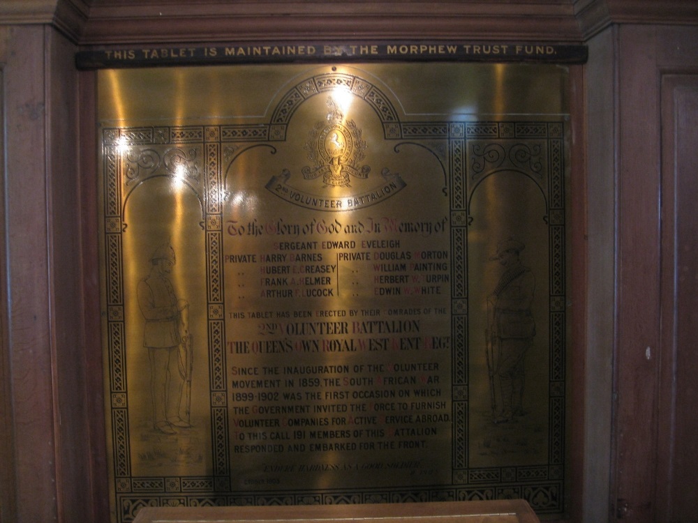 Monument Boerenoorlog 2nd Vol. Batt., The Queens Own Royal West Kent Regiment