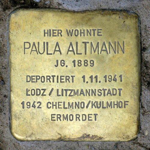 Stolpersteine Tucholskystraße 41 #2