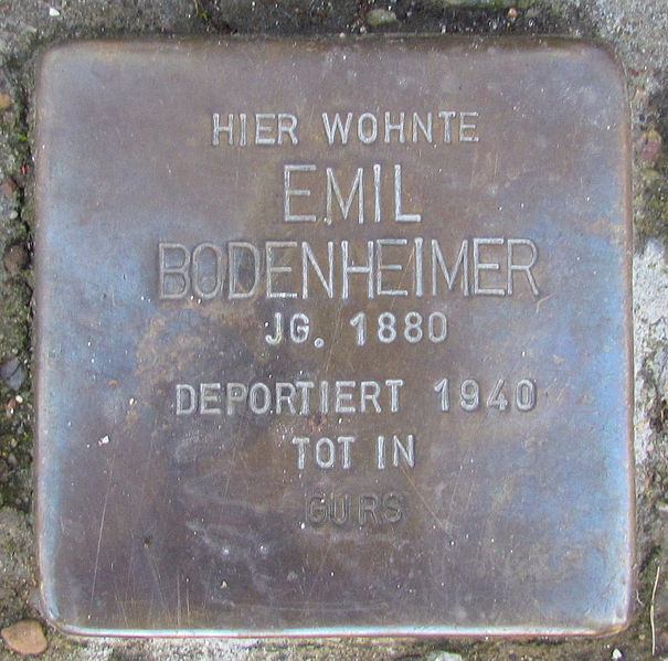 Stumbling Stones Pforzheimer Straße 10