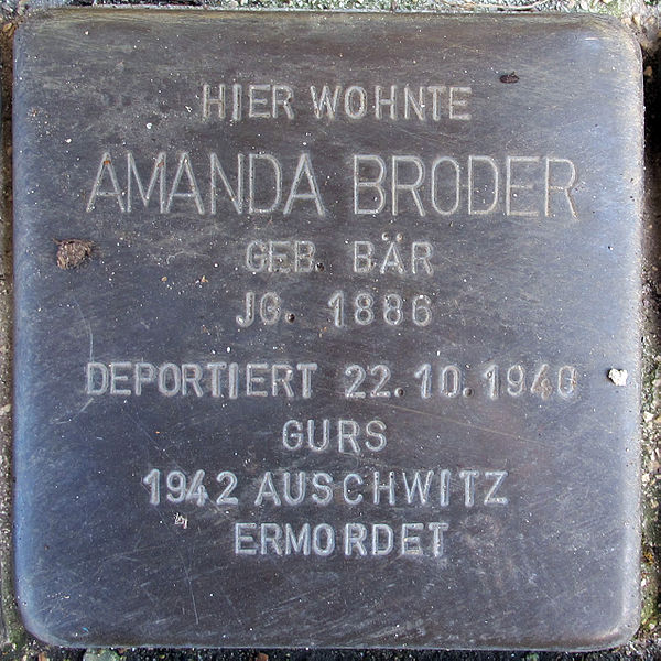 Stolpersteine Apothekenstrasse 4 #3