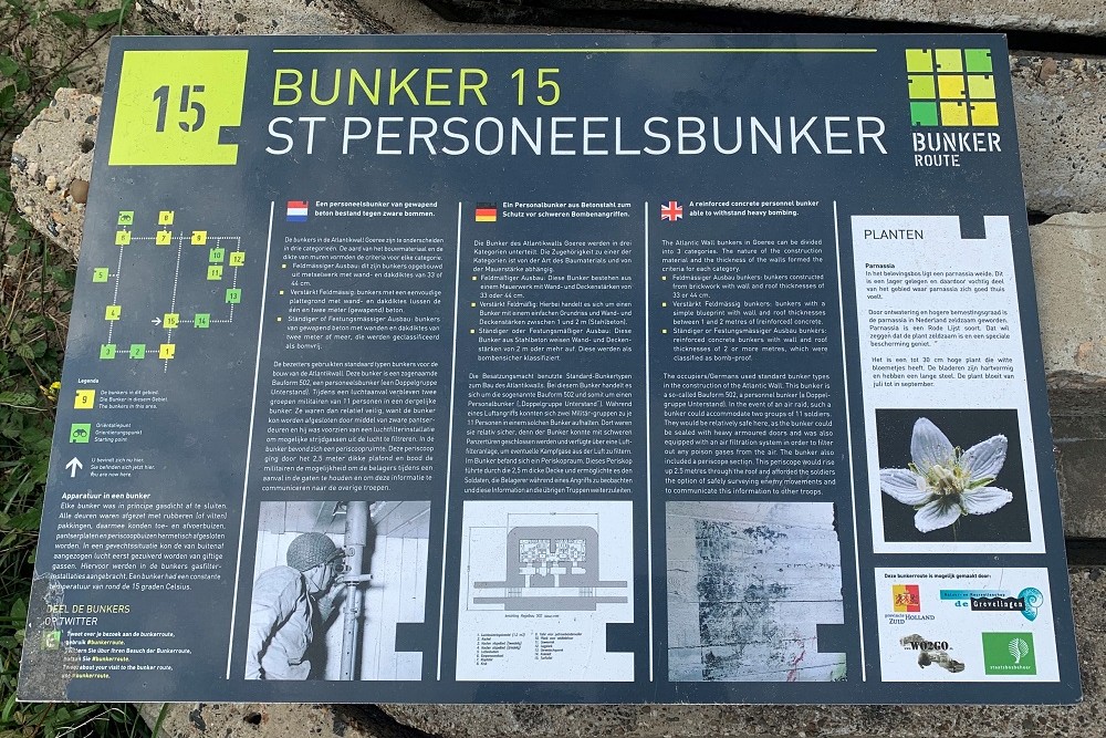 Personeelsbunker Bunkerroute no. 15 De Punt Ouddorp #2