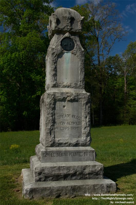 72nd Indiana (Mounted) Infantry Regiment Monument #1
