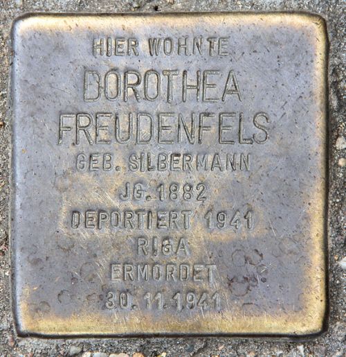 Stolpersteine Hilbertstrae 1