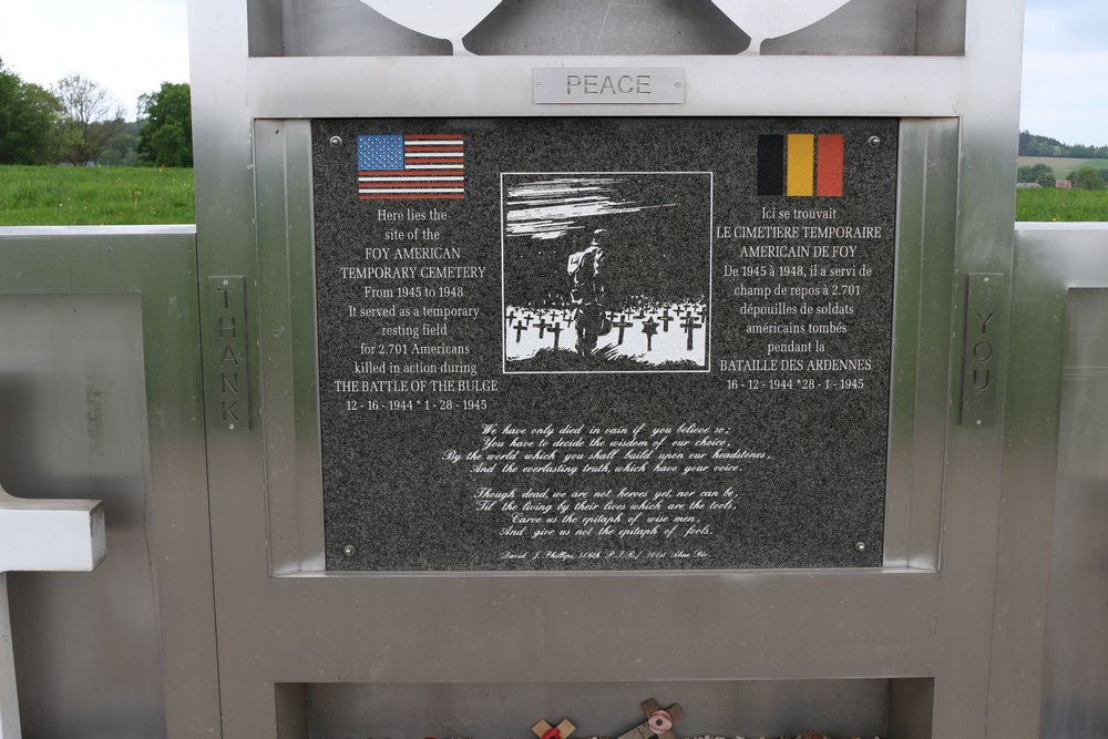 Monument Voormalige Amerikaanse Begraafplaats Foy #2