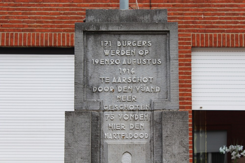 Monument Burgerslachtoffers WO1 Leenstraat Aarschot #2