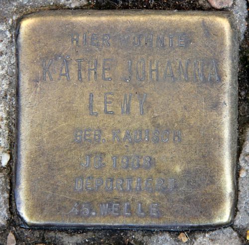 Stolperstein Lobeckstrae 44