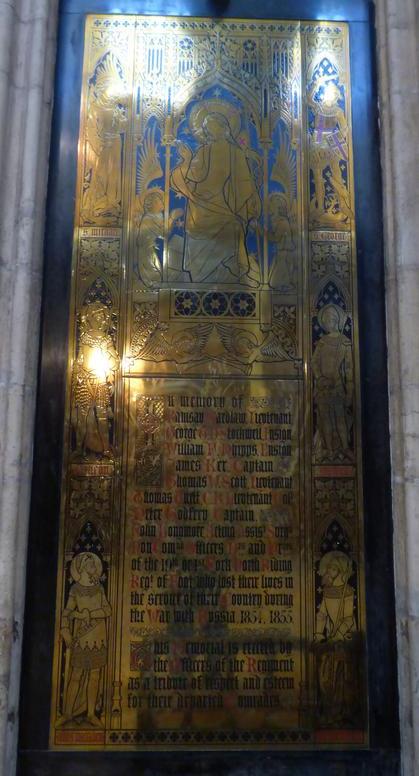 Memorials Coalition Wars & Crimean War York Minster #1