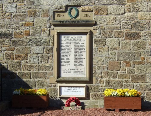 War Memorial Newton-on-the-Moor #1