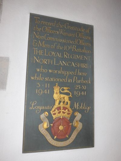 Memorial 10th Battalion - Loyal Regt North Lancashire #1