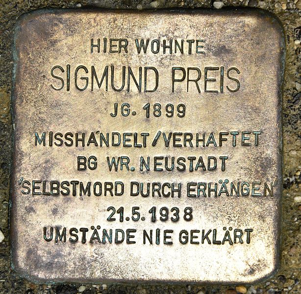 Stolpersteine Hohewandstraße 16 #3