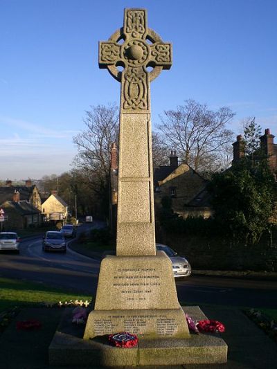 Oorlogsmonument Eckington #1