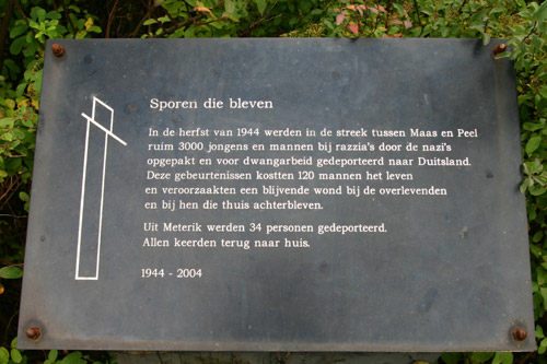 Monument 'Sporen die bleven' Meterik #1