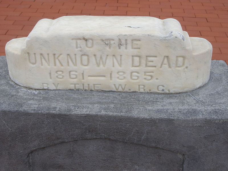 Grave Marker Unknown Dead American Civil War