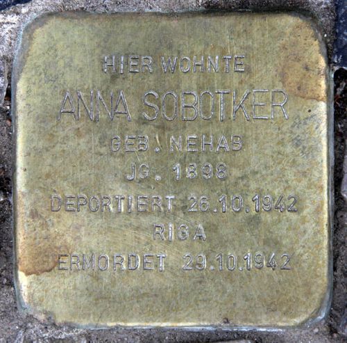 Stolpersteine Damaschkestrae 30 #2