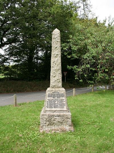 Oorlogsmonument Rackenford #1