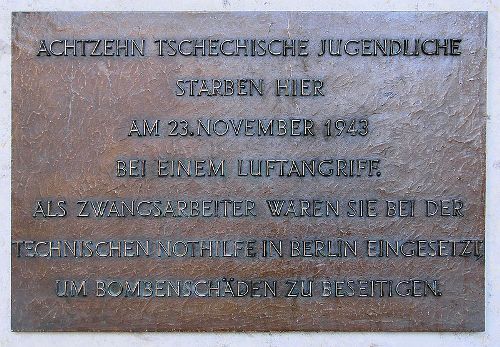 Plaque Killed Czech Forced Laborers
