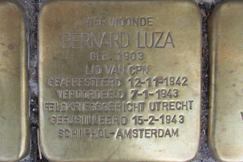 Stolpersteine Christiaan de Wetstraat 146 (voorheen 36 III) #3