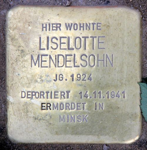 Stolpersteine Thomasiusstrae 24 #3