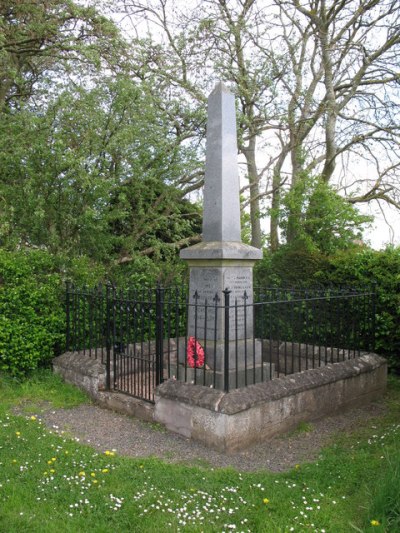 Oorlogsmonument Makerstoun