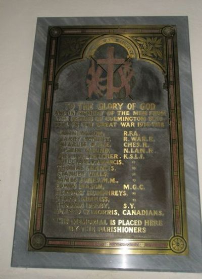 War Memorial All Saints Church