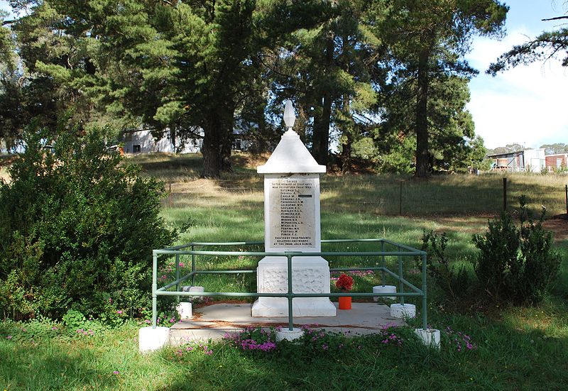 Oorlogsmonument Union Jack Mine School