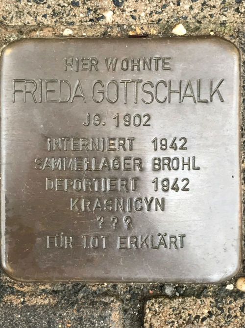 Stolpersteine Kreuzstrae 89 #4