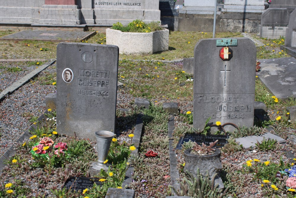 Belgische Oorlogsgraven Péronnes-lez-Binche Charbonnage #1