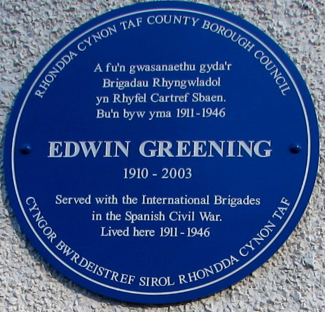 Plaque Edwin Greening