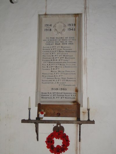 War Memorial St. Ethelberts Church