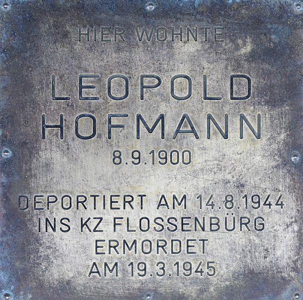 Remembrance Stone Taglieberstraße 1