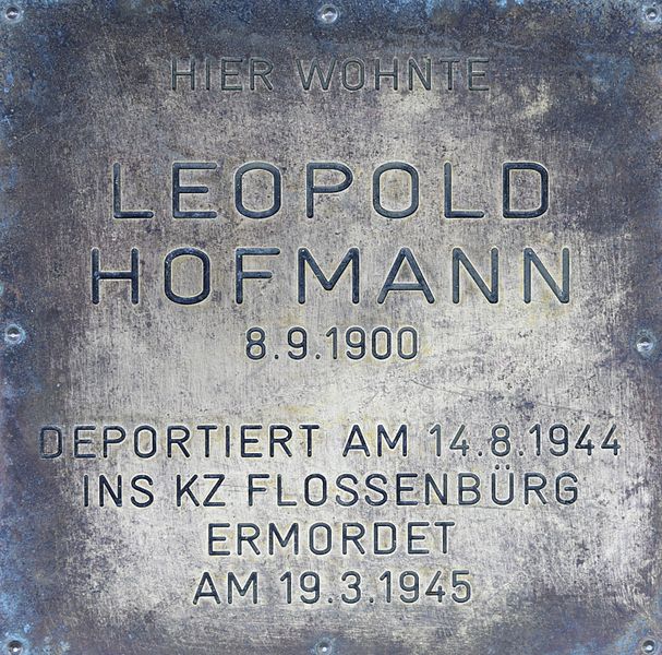 Remembrance Stone Taglieberstrae 1