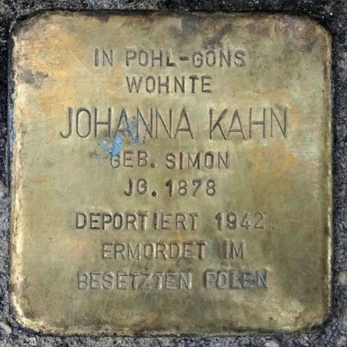 Stolpersteine Rechtenbacher Strae 2