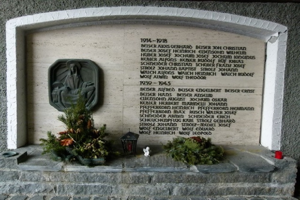 Monument To The Soldiers Who Died In WWI And WW II Lech Am Arlberg