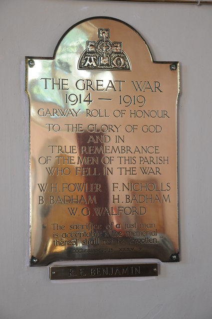 War Memorial Garway Church #2