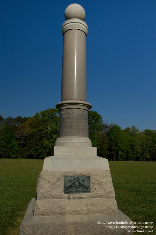 26th Pennsylvania Artillery - Battery B Monument #1