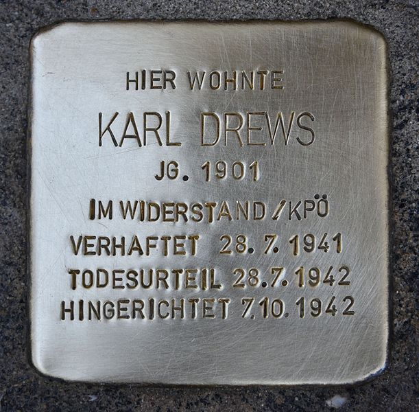 Stumbling Stone Elisabethstraße 14