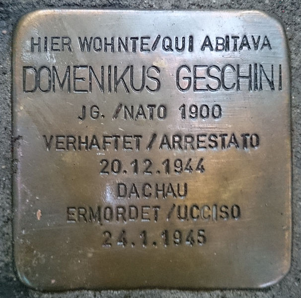 Stolperstein Corso delle Libert 141 #1