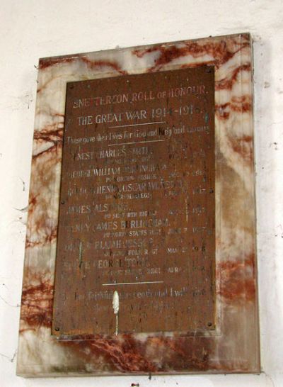 World War I Memorial All Saints Church #1