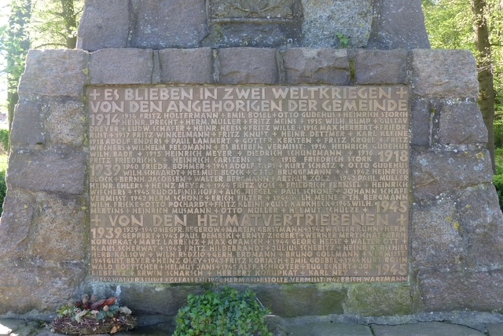 Oorlogsmonument Gro Huslingen