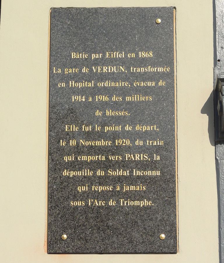 Gedenkteken Geschiedenis Gare de Verdun #1