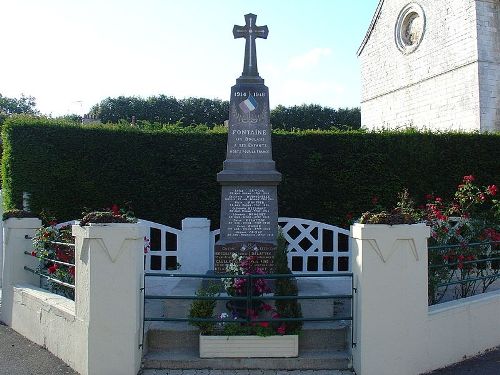 War Memorial Fontaine-les-Boulans #1
