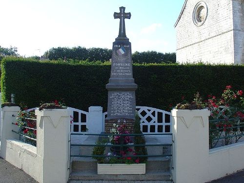 Oorlogsmonument Fontaine-les-Boulans #1